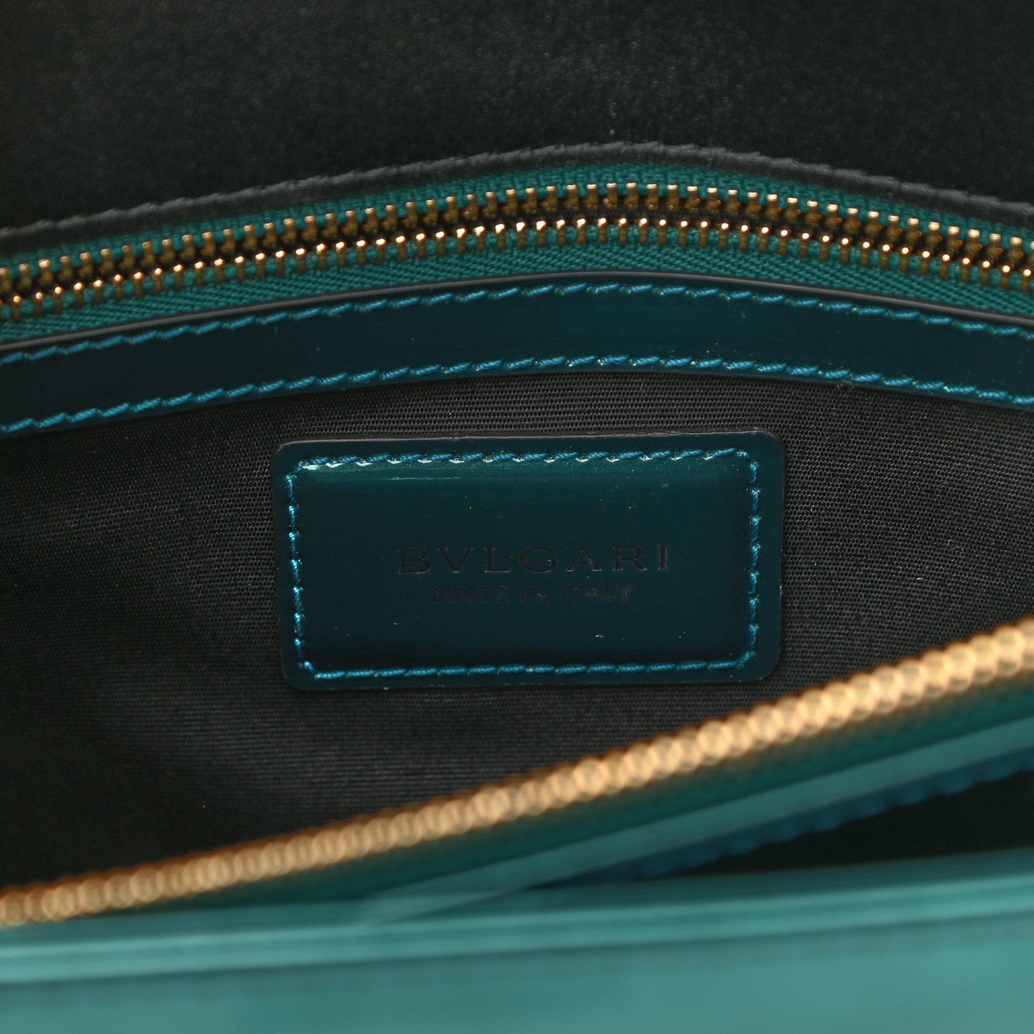 Bulgari Metallic Calfskin Serpenti Forever Shoulder Bag Green 7 of 10