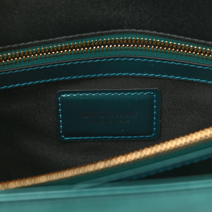 Bulgari Metallic Calfskin Serpenti Forever Shoulder Bag Green 7 of 10