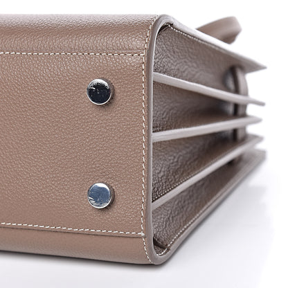 Saint Laurent Grained Calfskin Topstich Baby Sac De Jour Taupe 11 of 12