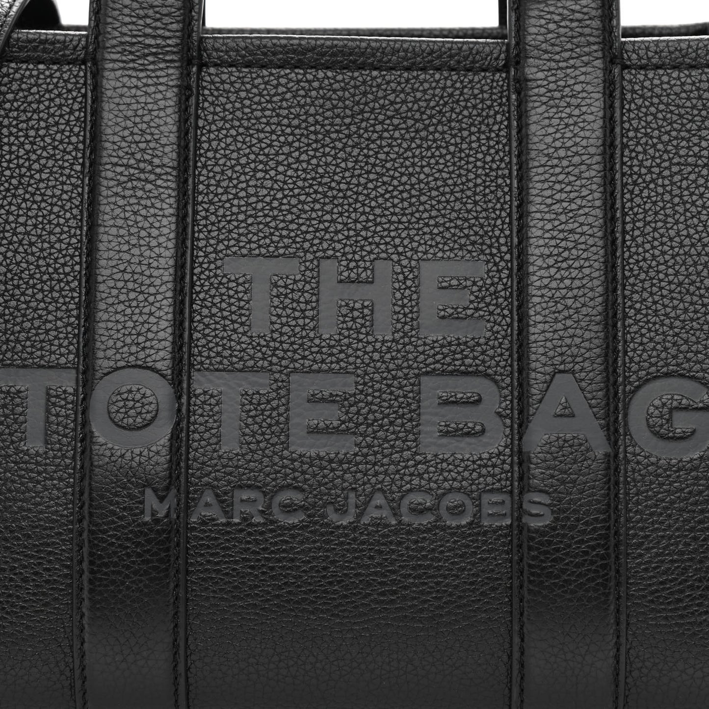 Grained Calfskin Small The Tote Bag Black