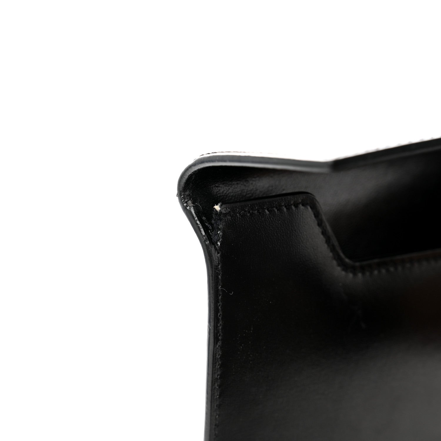 Saint Laurent Smooth Shiny Calfskin Monogram Uptown Pouch Black 10 of 11