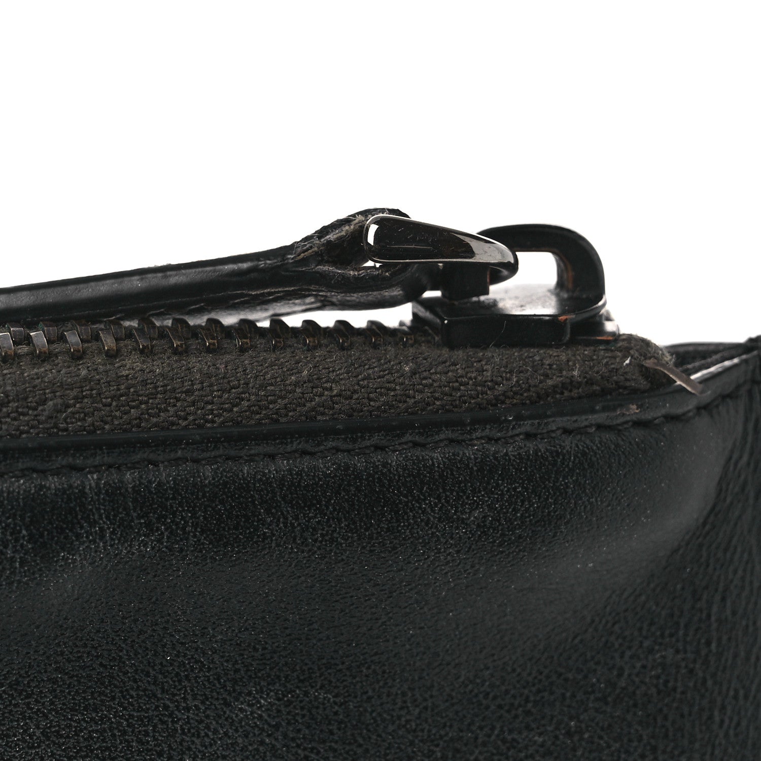 Fendi Vitello Century Elite Monster Eyes Pouch Black Graphite 11 of 12