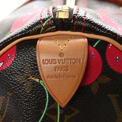 Louis Vuitton Monogram Cerises Keepall 45 5 of 10