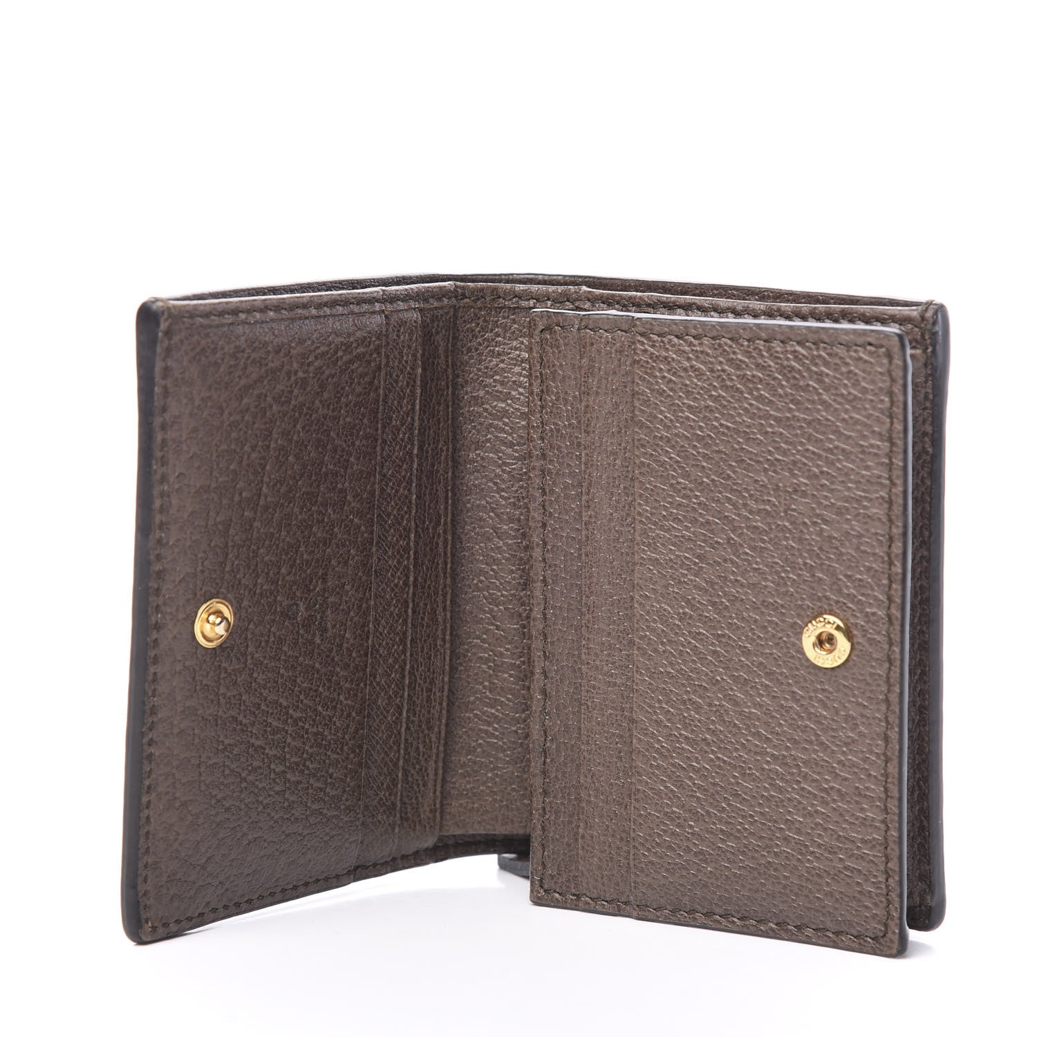 Gucci GG Supreme Monogram Web Ophidia Card Case Beige New Acero 4 of 6