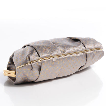 Louis Vuitton Satin Monogram Aumoniere Clutch Silver 4 of 7