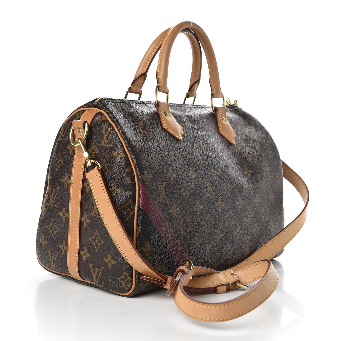 Monogram My LV Heritage Speedy Bandouliere 30 Bordeaux Black