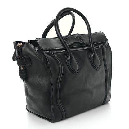 Celine Smooth Calfskin Mini Luggage Black 3 of 9