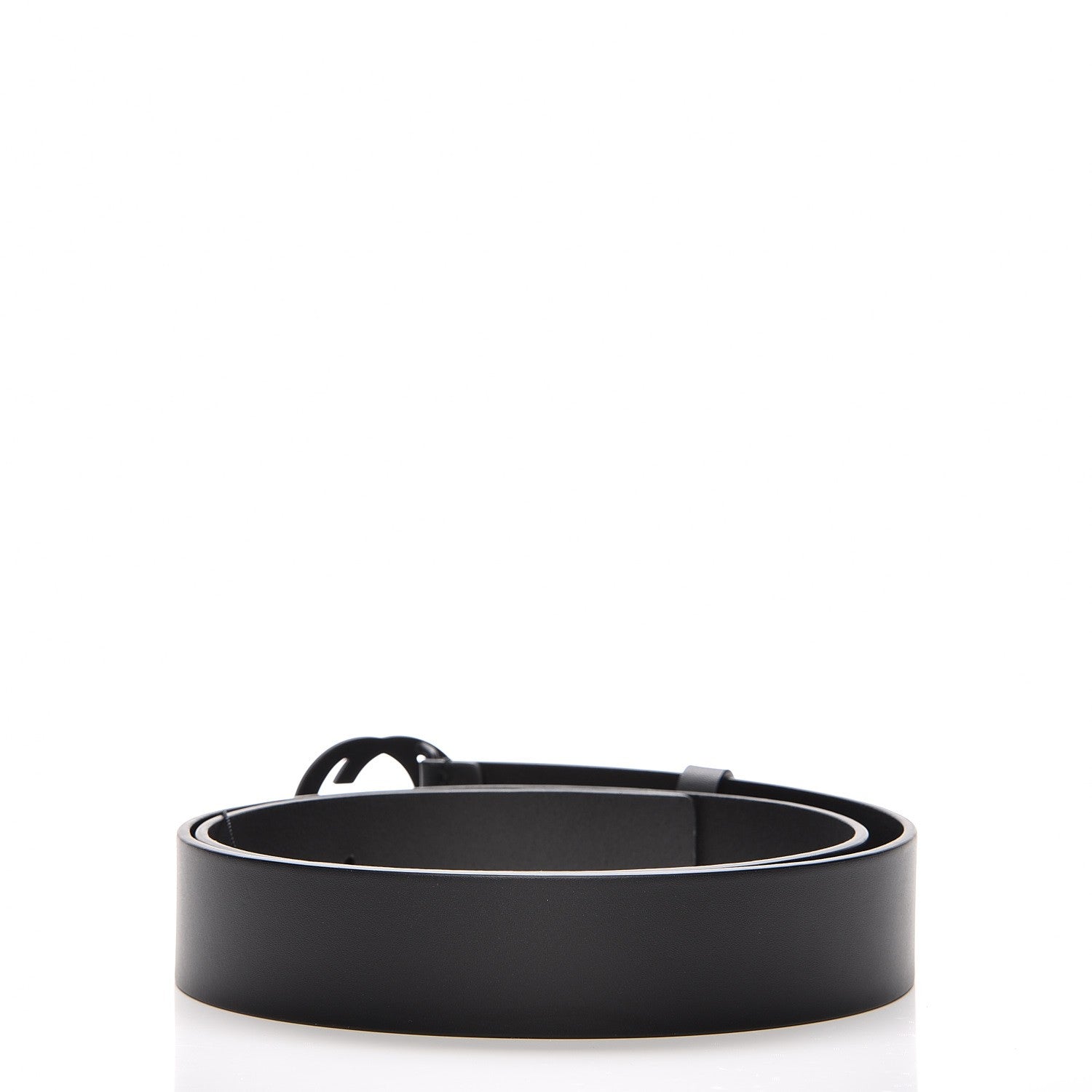 Gucci Selleria Calfskin Monochrome Interlocking G 37mm Belt 105 42 Black 6 of 12