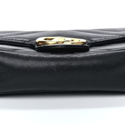 Gucci Calfskin Matelasse Super Mini GG Marmont Shoulder Bag Black 6 of 7