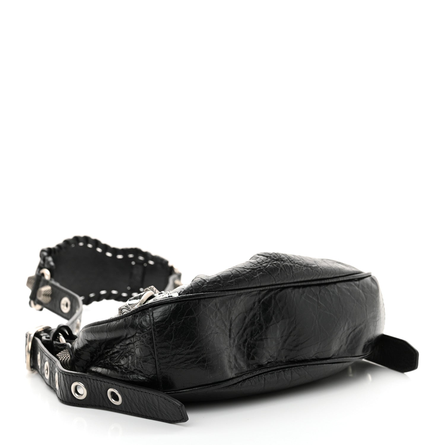 Balenciaga Agneau Arena Lunar New Year Graffiti Logo Le Cagole Shoulder Bag XS Black 5 of 10
