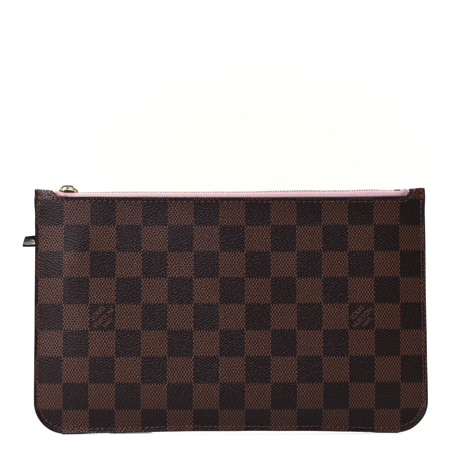 Louis Vuitton Damier Ebene Neverfull MM GM Pochette Rose Ballerine 1 of 4