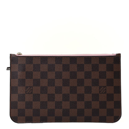 Louis Vuitton Damier Ebene Neverfull MM GM Pochette Rose Ballerine 1 of 4