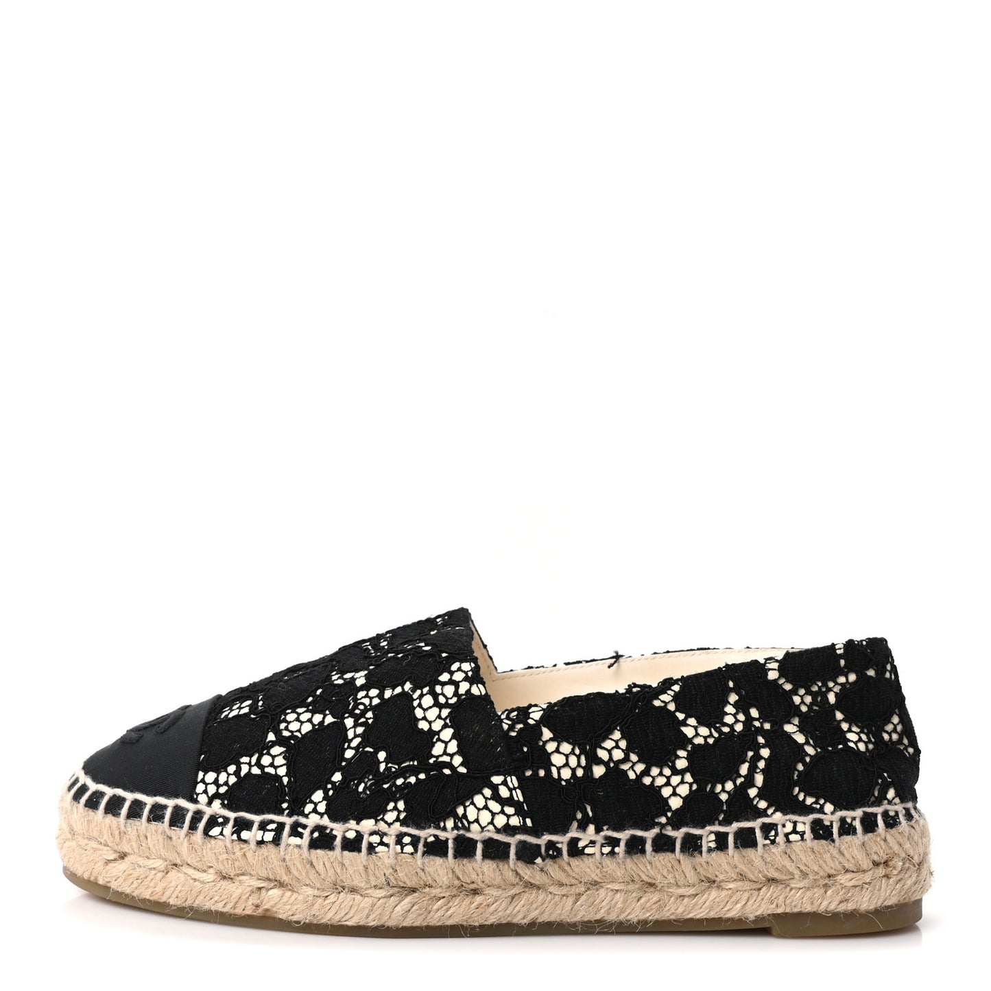 Lace CC Espadrilles 36 Black