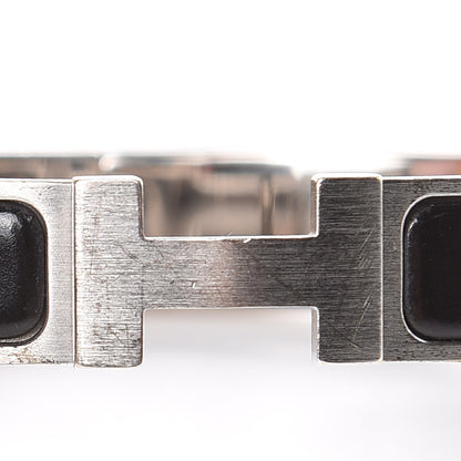 Hermes Matte Enamel Narrow Clic Clac HH Bracelet GM Black 6 of 6
