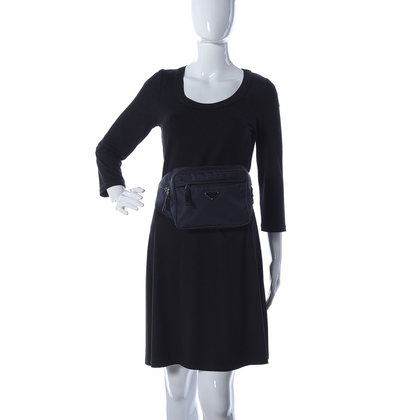 Tessuto Nylon Belt Bag Navy