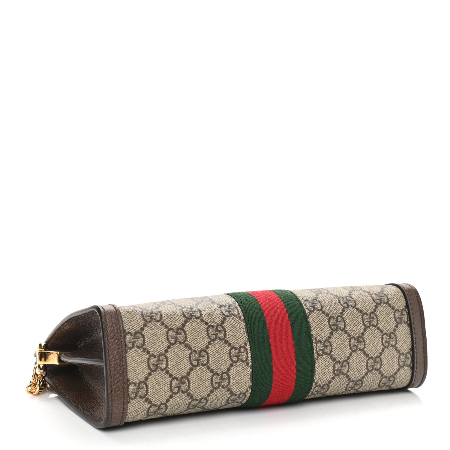 Gucci GG Supreme Monogram Web Small Ophidia Chain Shoulder Bag Brown 4 of 10