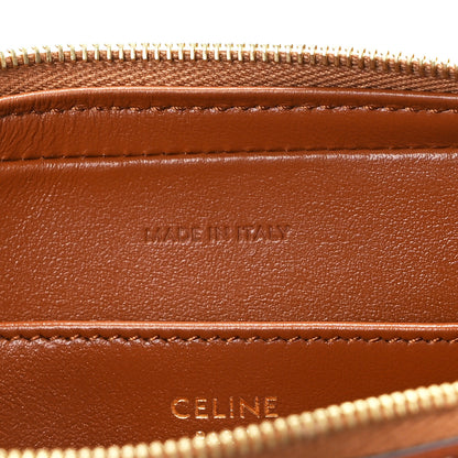 Celine Shearling Calfskin Cuir Triomphe Mini Camera Shoulder Bag Natural Tan 7 of 11
