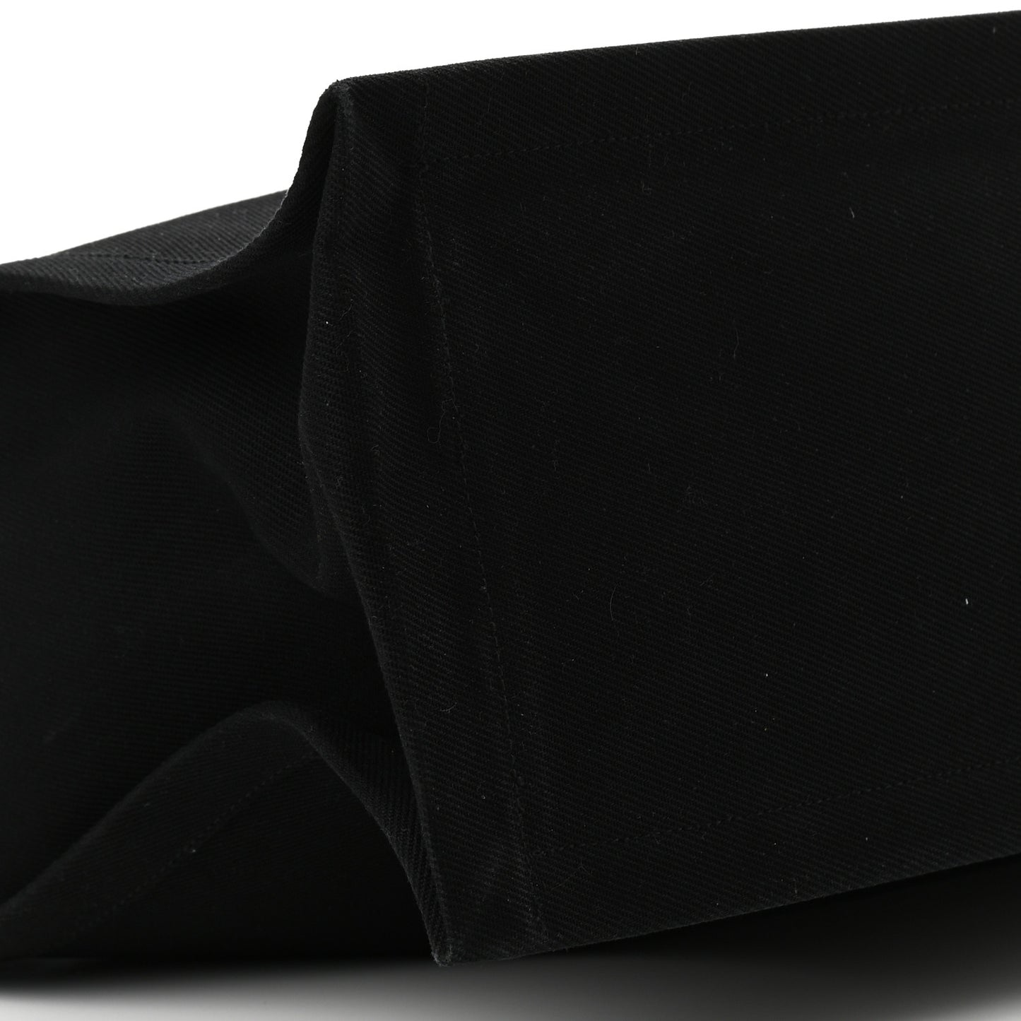 Linen Calfskin Rive Gauche Tote Black