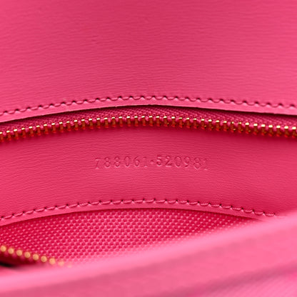 Gucci GG Monogram Textured Dollar Calfskin Small Luce Shoulder Bag Pink 13 of 19