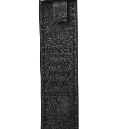Gucci Calfskin Double G 20mm Belt 85 34 Black 3 of 5