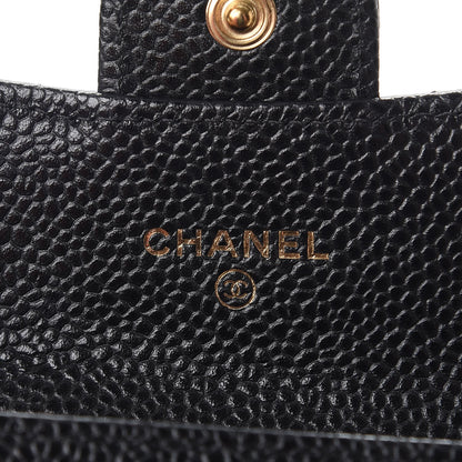 Chanel Caviar Quilted Flap Card Holder Black 6 of 9