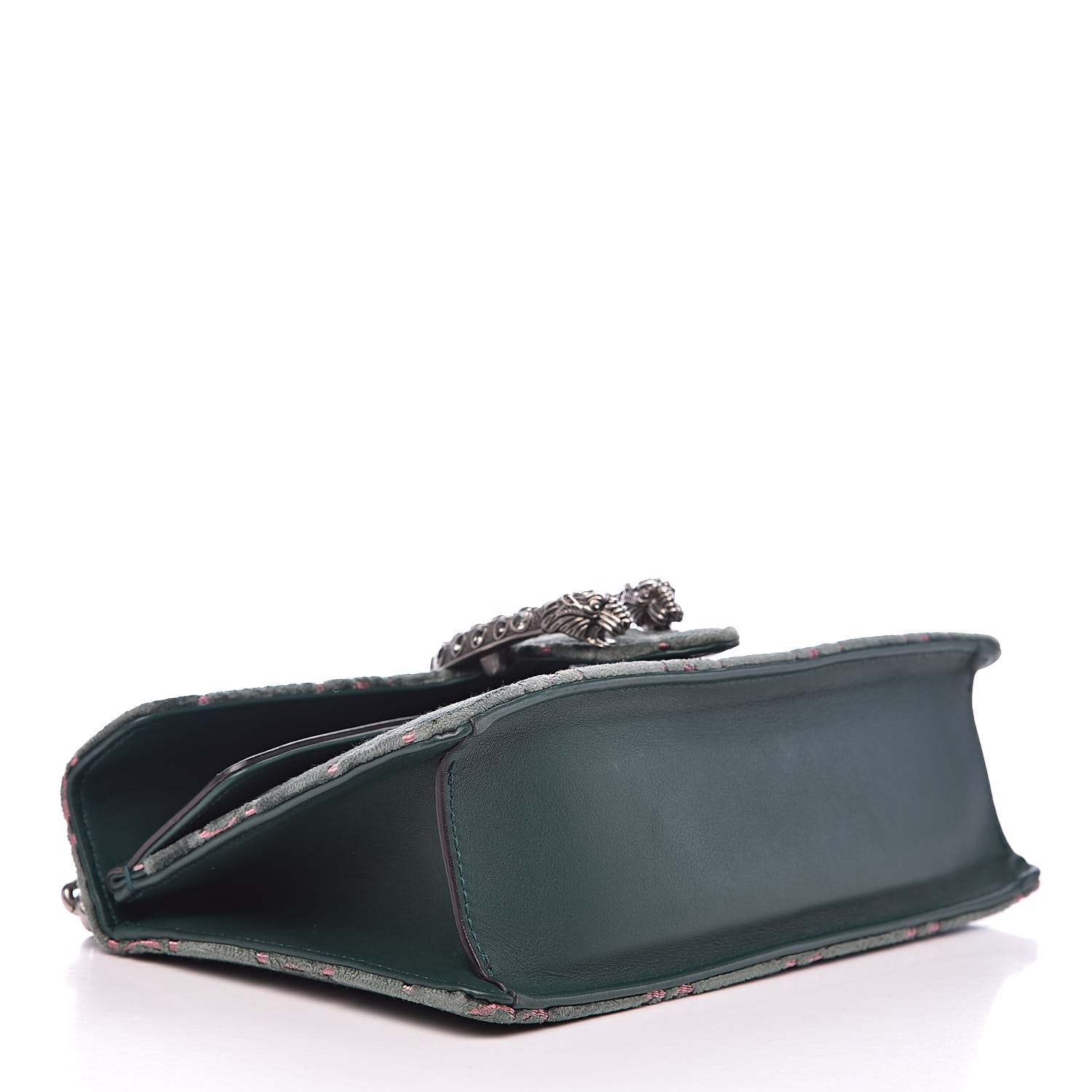 Gucci Velvet Moon Calfskin Crystal GG Monogram Small Dionysus Shoulder Bag Avio Dusty Pink Black Diamond 4 of 13