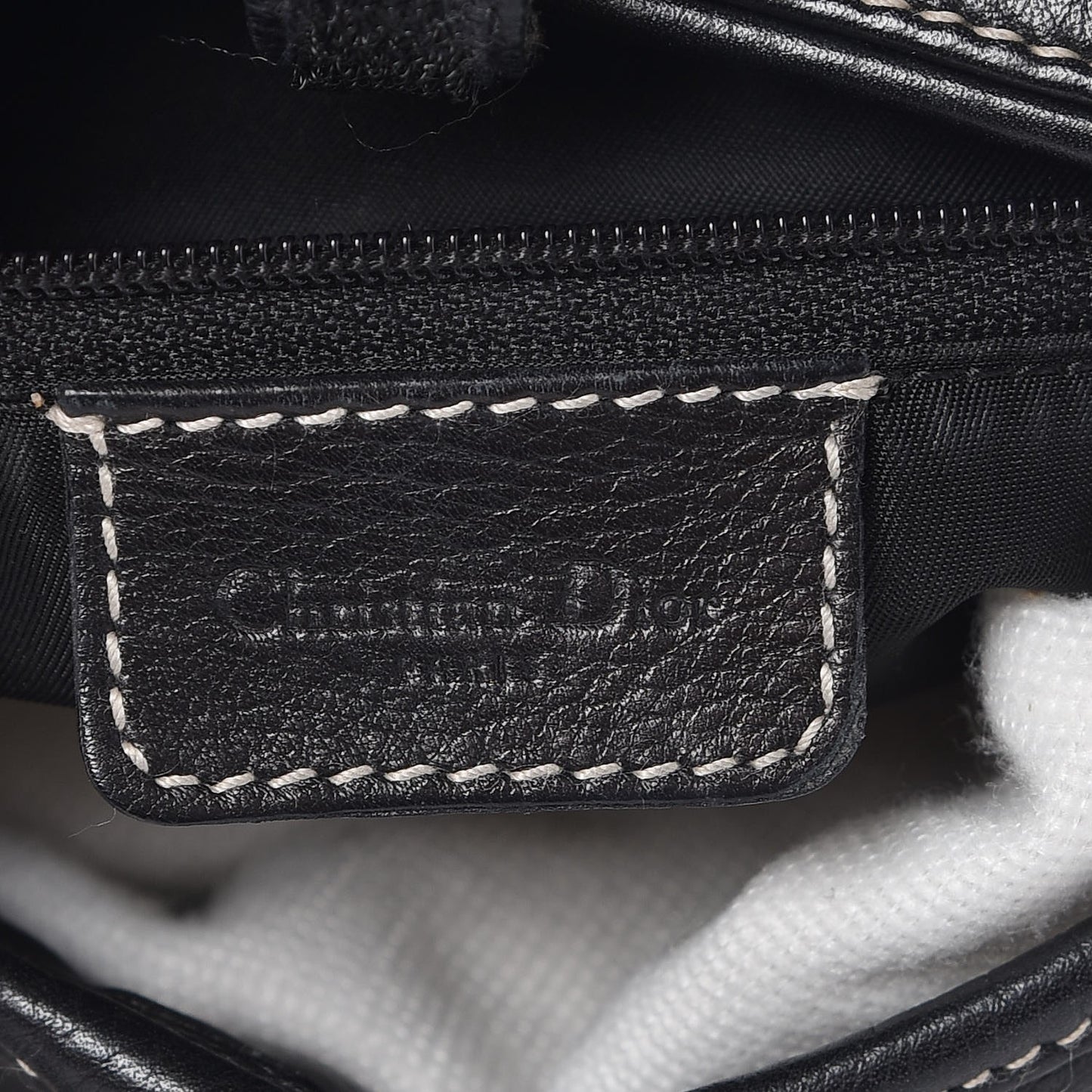 Calfskin Double Saddle Bag Black