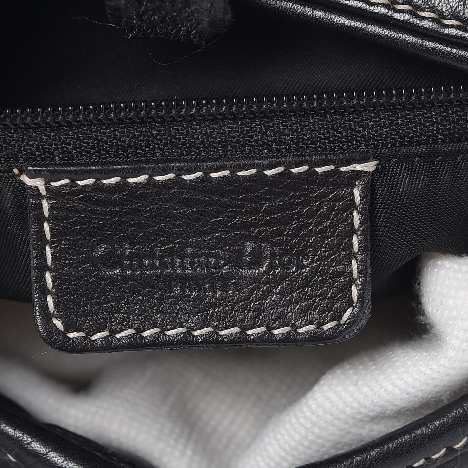Christian Dior Calfskin Double Saddle Bag Black 6 of 11
