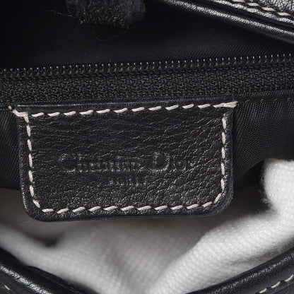 Christian Dior Calfskin Double Saddle Bag Black 6 of 11