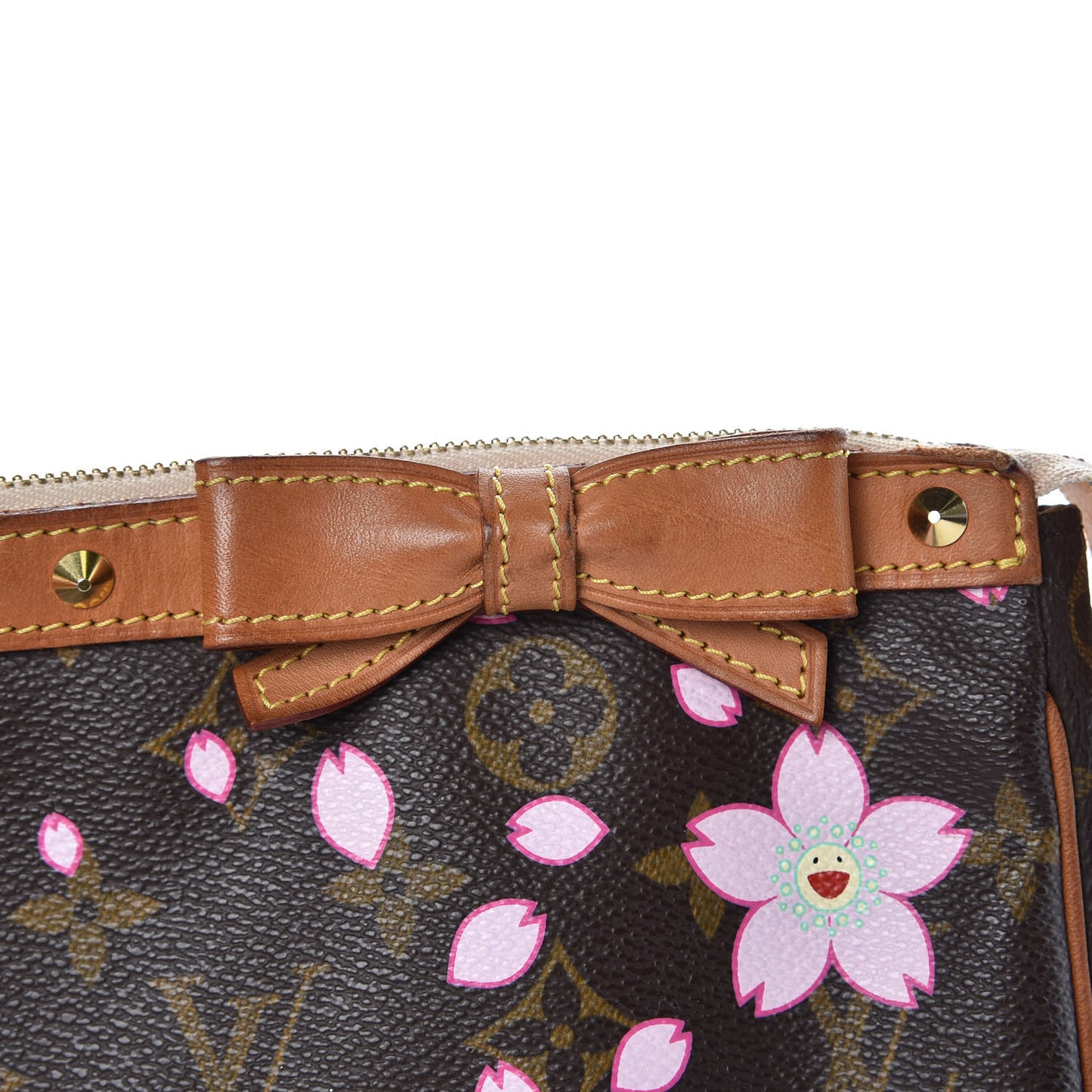 Monogram Cherry Blossom Pochette Accessories Brown