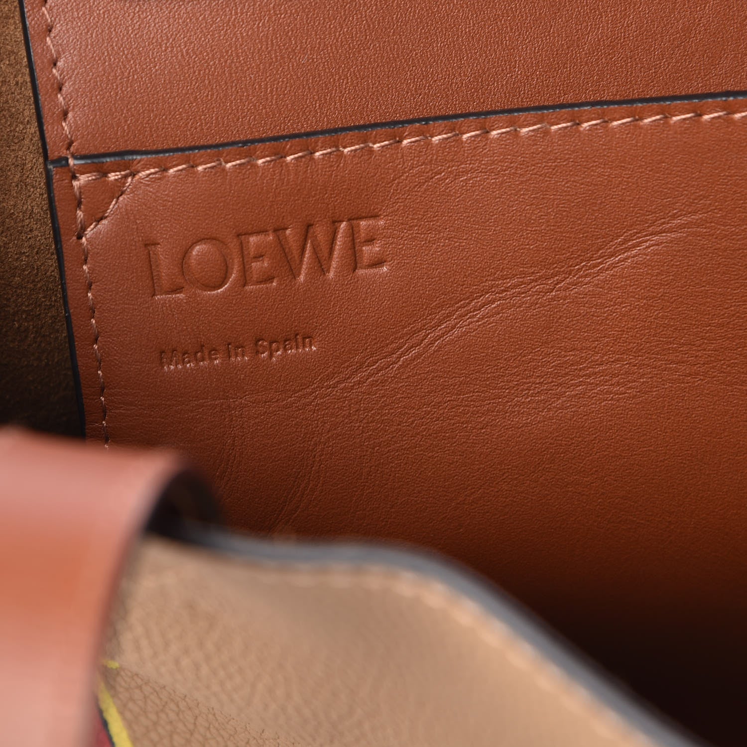 Loewe Calfskin Vertical Desert Lion Printed Tote Tan 6 of 7