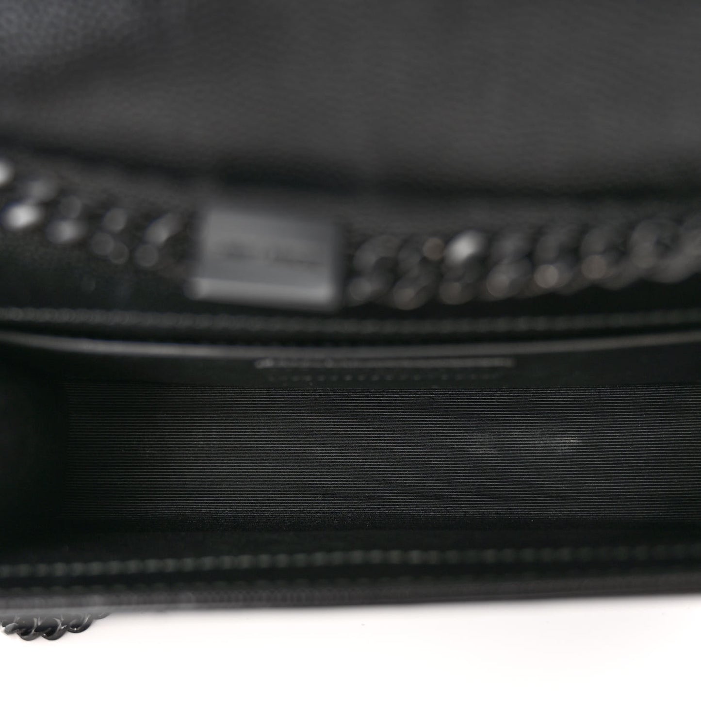 Grain De Poudre Small Monogram Monochrome Kate Satchel Black