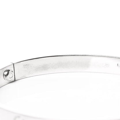 Cartier 18K White Gold LOVE Bracelet 20 6 of 9