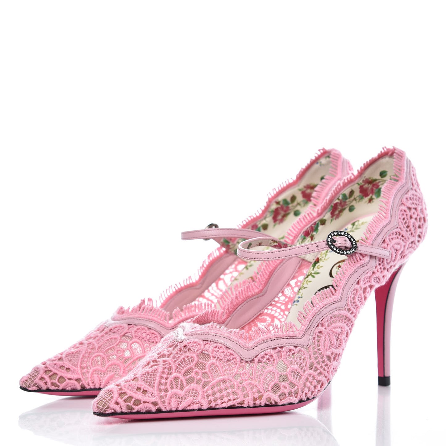 Lace Pizzo Venice Pumps 39 Sugar Pink