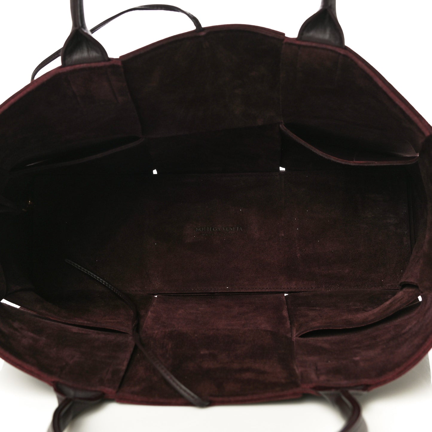 Nappa Maxi Intrecciato Medium Arco Tote Grape