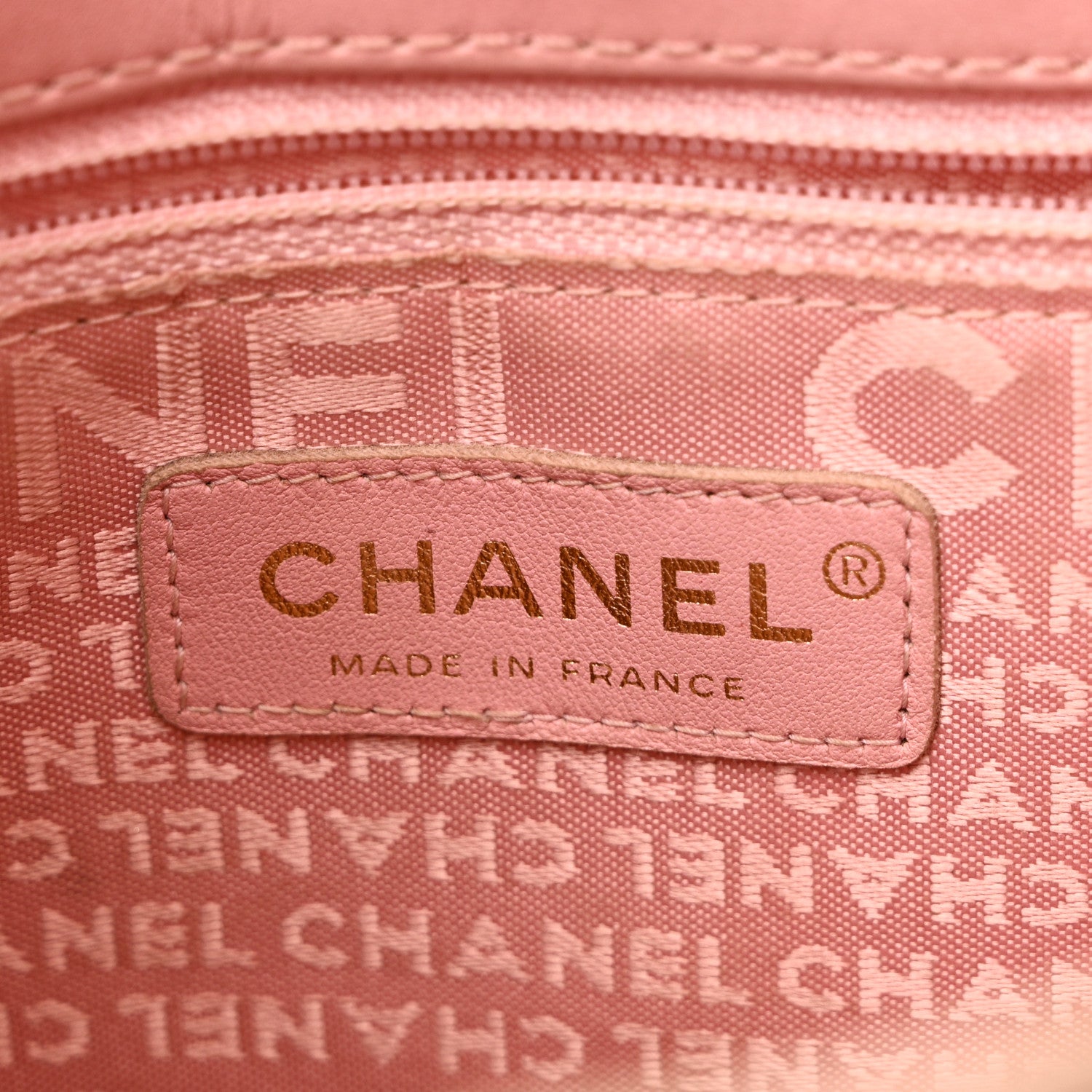 Chanel Lambskin Precious Symbols Shopping Tote Pink 6 of 10