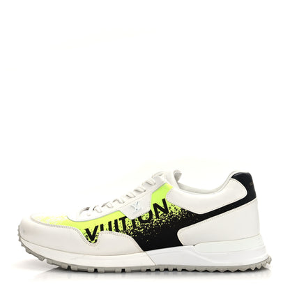 Louis Vuitton Calfskin Mens Run Away Sneakers 8.5 White Yellow Gradient 1 of 12