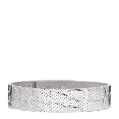 Hermes 18K White Gold Diamond MM Kelly Milanese Bracelet SH 3 of 4