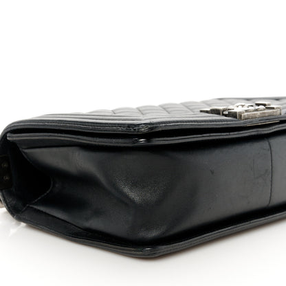 Chanel Lambskin Quilted Medium Boy Flap Black 9 of 10