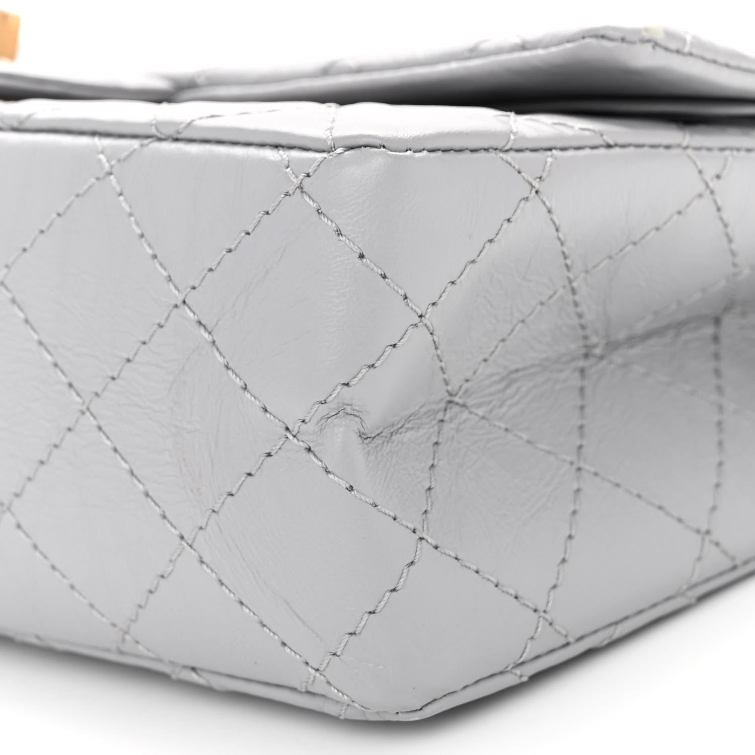 Chanel Aged Calfskin Quilted 2.55 Reissue 225 Flap Grey 10 of 14