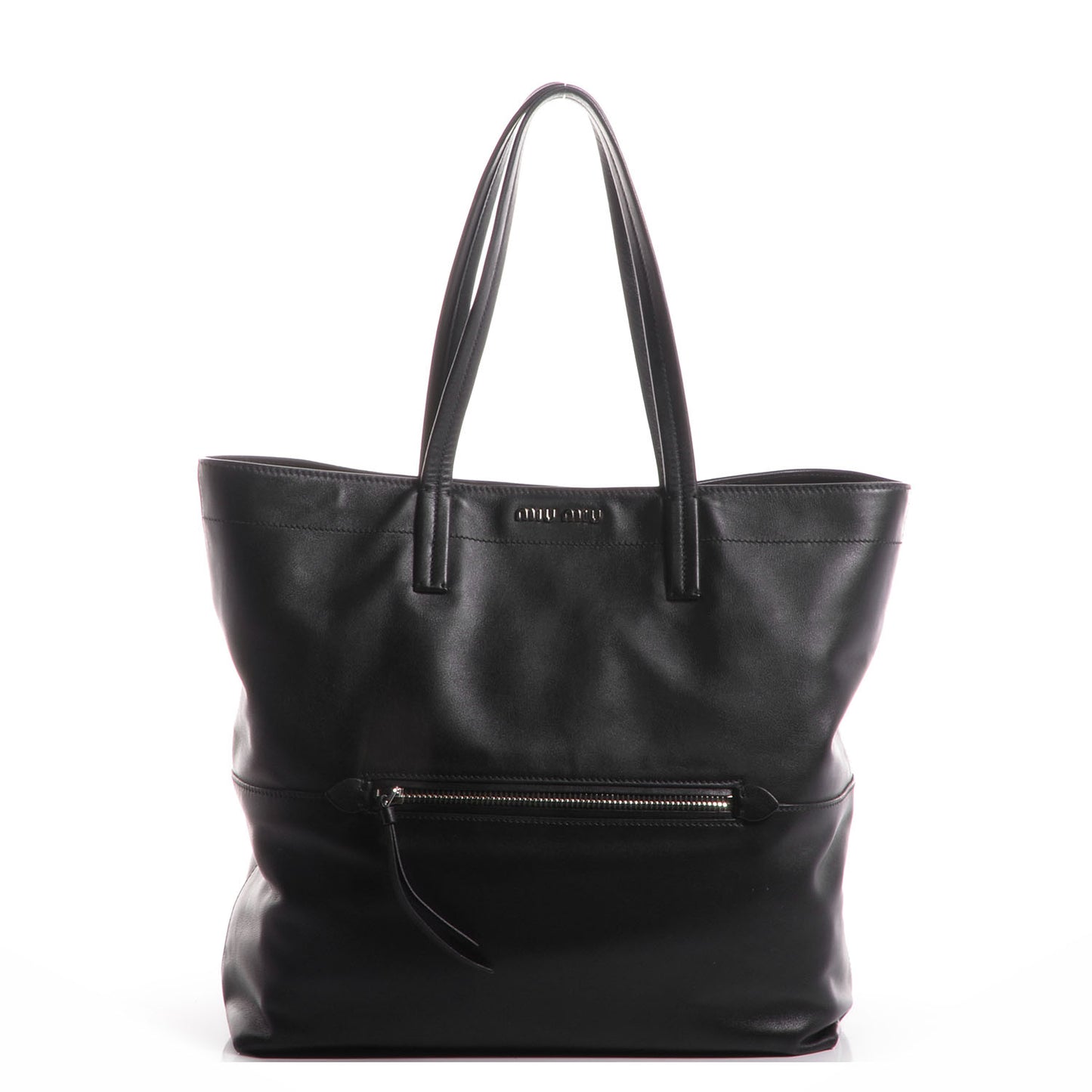Vitello Soft Calf Shopping Tote Nero Black