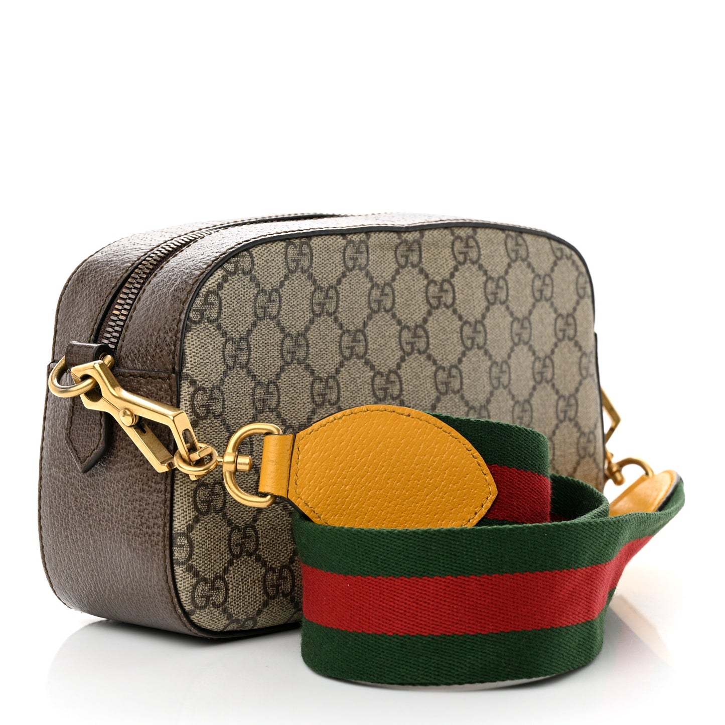 GG Supreme Monogram Web Neo Vintage Shoulder Bag Beige New Acero Crop