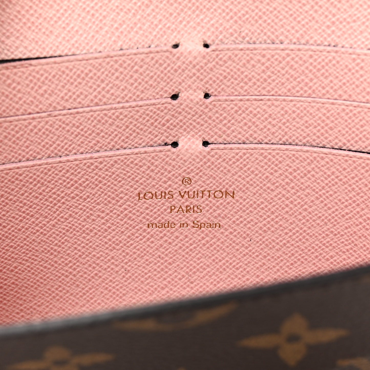 Monogram Jeanne Wallet Rose Ballerine