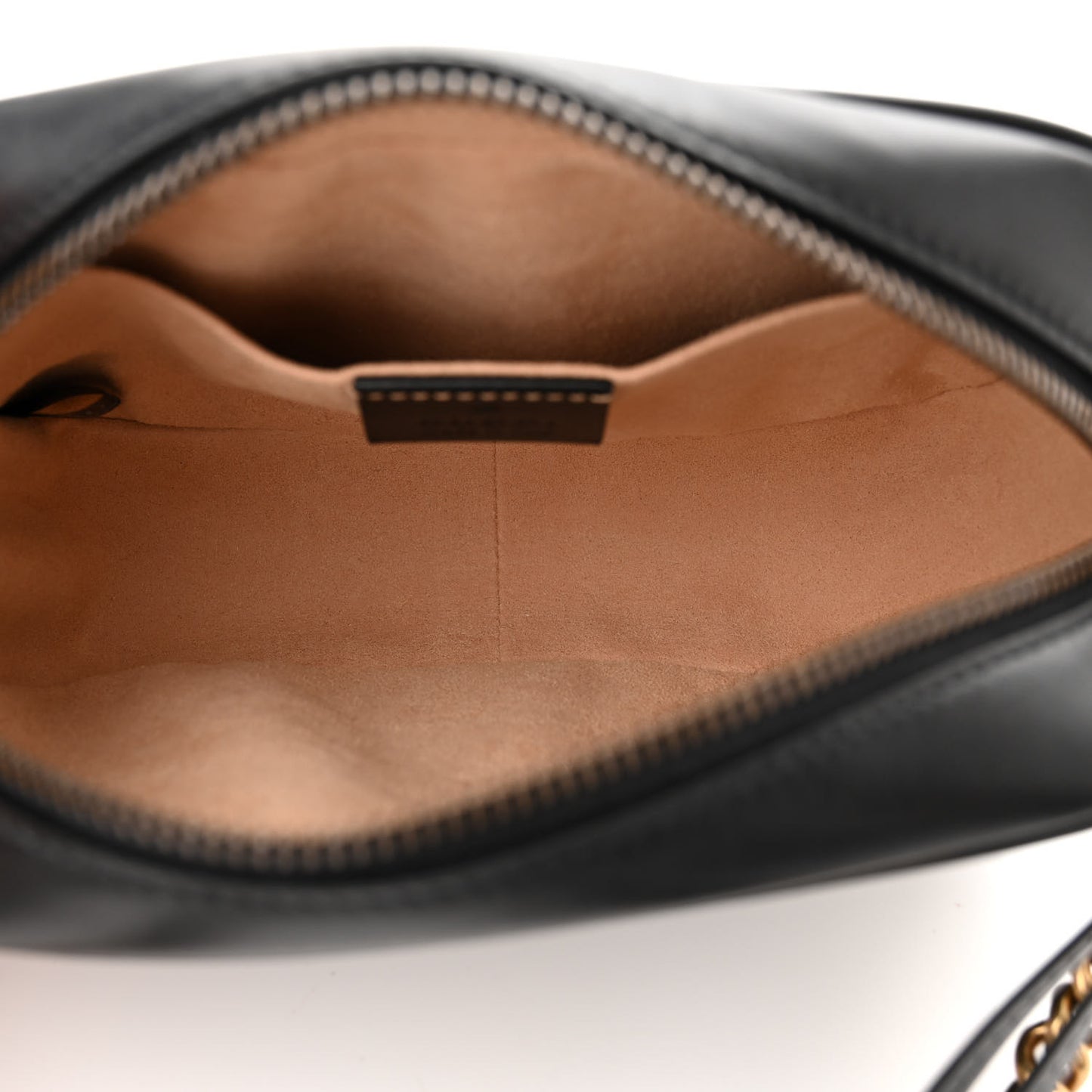 Calfskin Matelasse Mini GG Marmont Chain Shoulder Bag Black