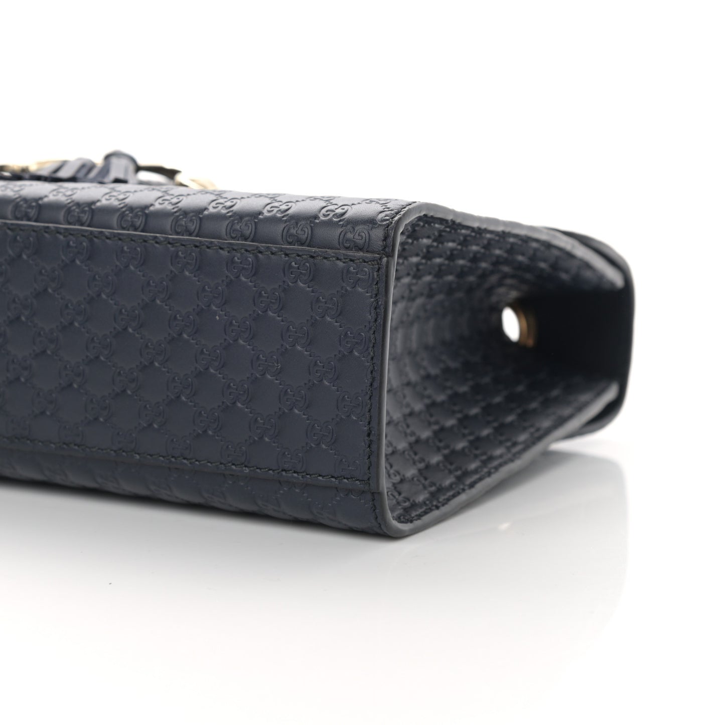 Soft Microguccissima Medium Emily Chain Shoulder Bag Blue