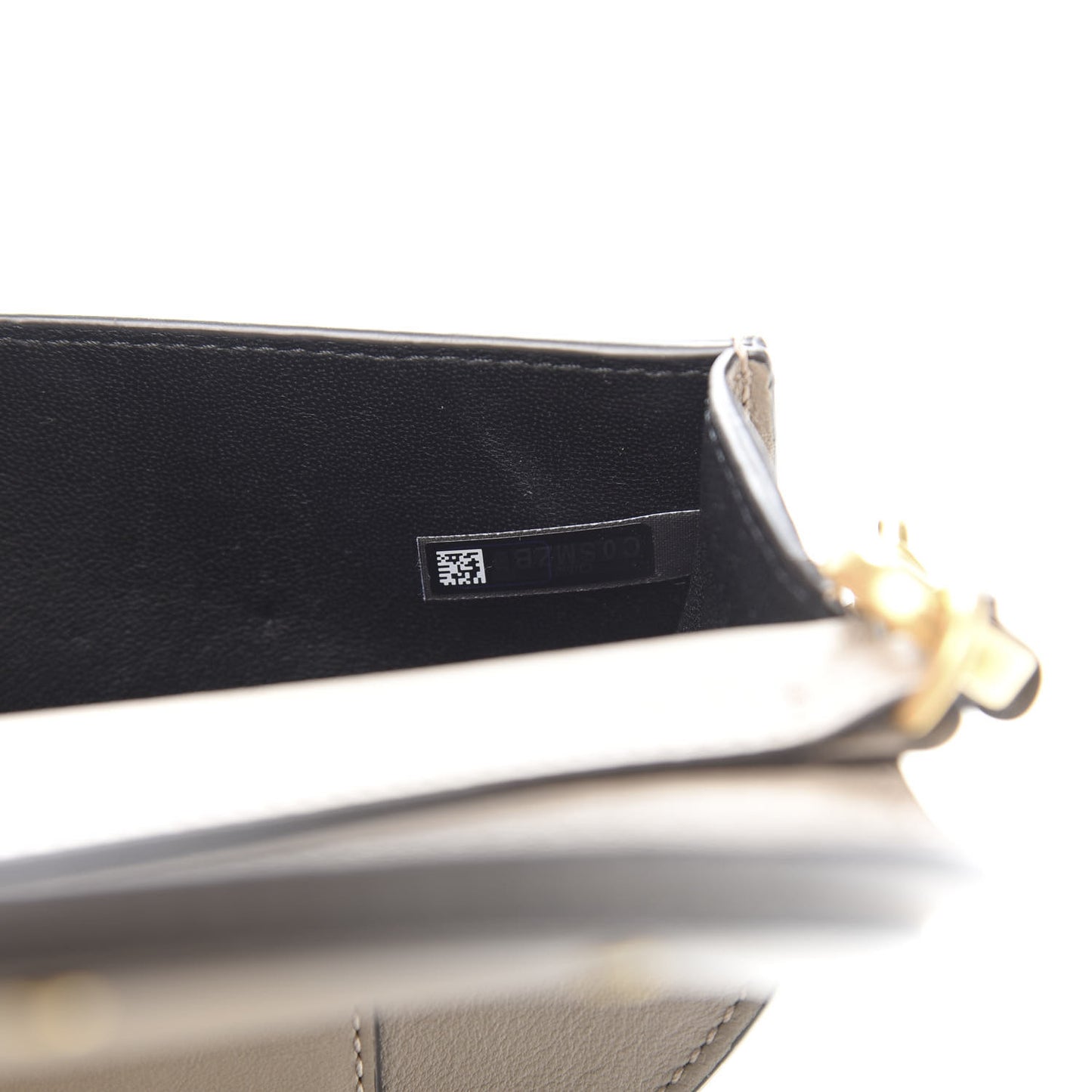 Calfskin Small Nile Bracelet Minaudiere Bag Motty Grey