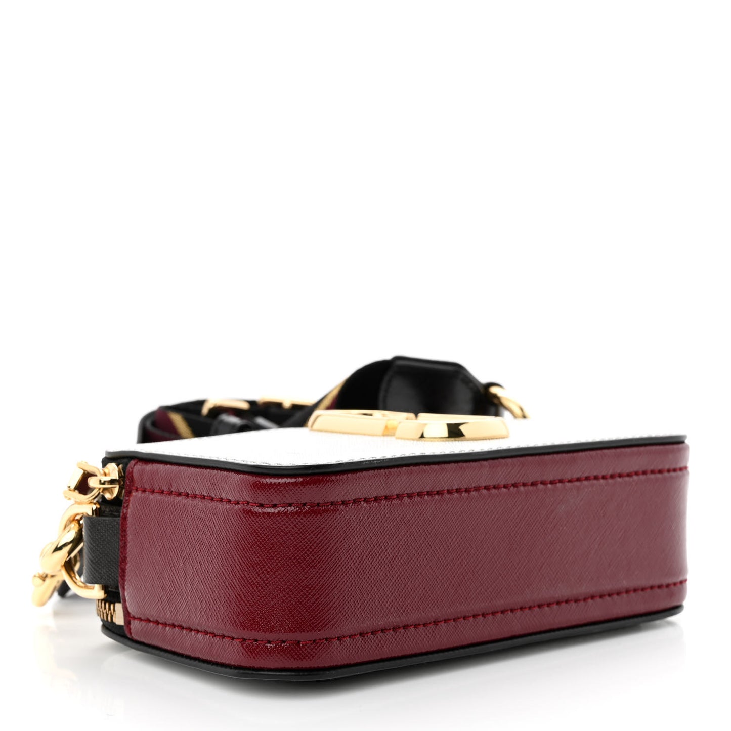 Saffiano Small Snapshot Camera Bag Silver Multicolor