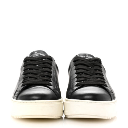 Louis Vuitton Calfskin Time Out Sneakers 39 Black 3 of 12