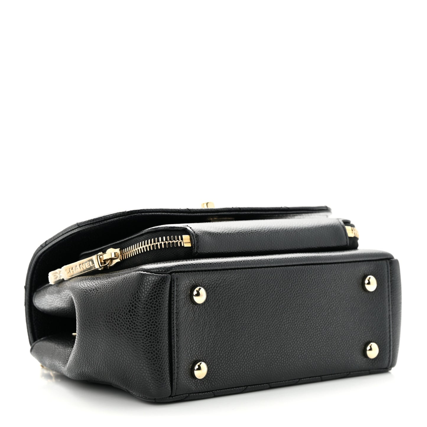 Caviar Quilted Small Business Affinity Flap Black