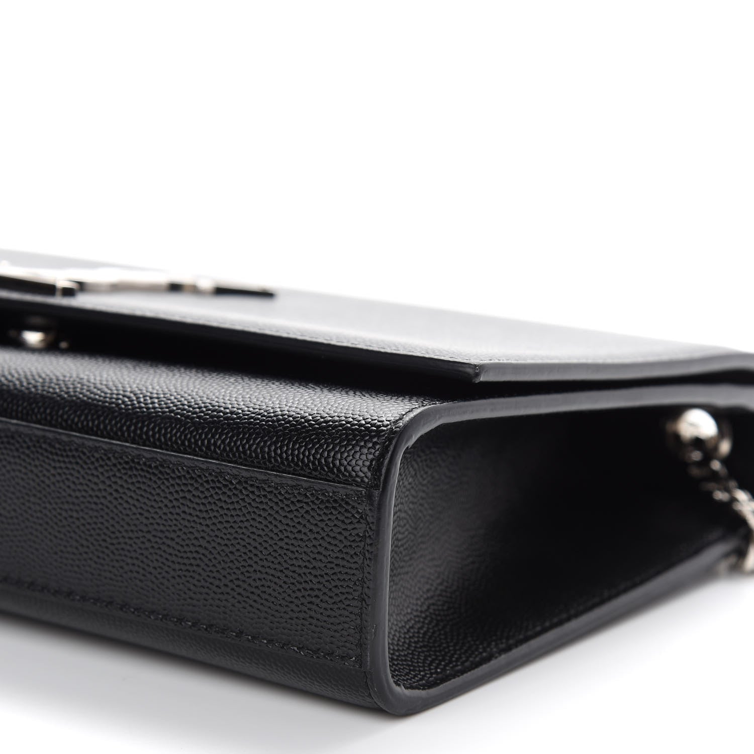 Saint Laurent Grain De Poudre Medium Classic Monogram Kate Satchel Black 7 of 7